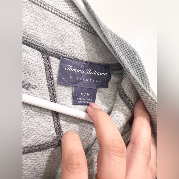 TOMMY BAHAMA Halg Zip Reversible Sweatshirt - Picture 3 of 6